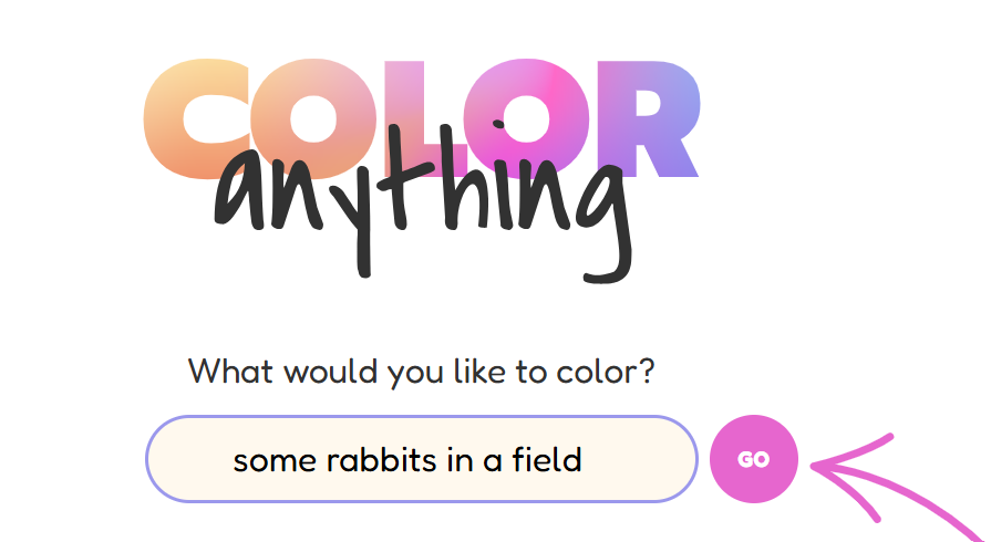 color anything - AI COLORING PAGE GENERATOR